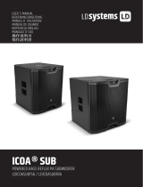 LD Systems ICOA SUB 15A 15" Powered Subwoofer Manuale del proprietario