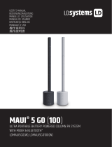 LD Systems Maui5 GO 100 Battery Powered Column PA System - White Manuale del proprietario