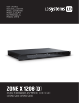 LD Systems Zone X1208 Hybrid Architecure DSP Matrix 12x8 Manuale utente