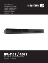 LD Systems IPA412T 4-Channel DSP Amplifier 4 x 120W Manuale del proprietario