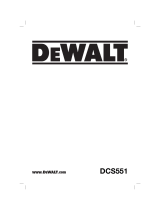 DeWalt DCS551 Manuale utente