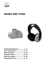 AKG HEARO 888 TITAN Manuale del proprietario