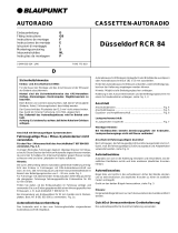 Blaupunkt DSSELDORF RCR 84 Manuale del proprietario