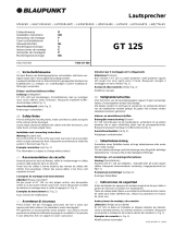 Blaupunkt GT 12S SUBTUBE Manuale del proprietario