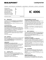 Blaupunkt IC 4006 Manuale del proprietario