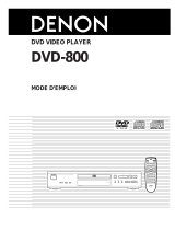 Denon DVD-800 Manuale del proprietario