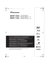 Pioneer BDP-140 SOUNDWARE XS DIGITAL CINEMA Manuale del proprietario