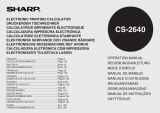 Sharp CS-2640 Manuale del proprietario