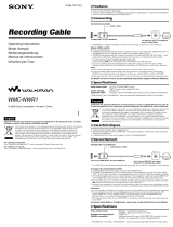 Sony Walkman WMC-NWR1 Manuale del proprietario