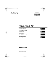 Sony KP-41PX1 Manuale del proprietario