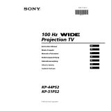 Sony KP-44PS2 Manuale del proprietario