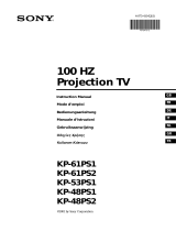 Sony kp 53ps 1 Manuale utente