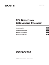 Sony FD Trinitron KV-21FX20B Manuale del proprietario
