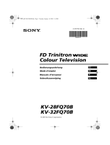 Sony KV-32FQ70B Manuale del proprietario