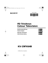 Sony KV-29FX64B Manuale del proprietario