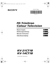 Sony KV-14CT1B Manuale del proprietario