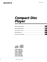 Sony CDP-XB720E Manuale del proprietario