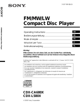 Sony CDX-S11 Installatiehandleiding Manuale utente