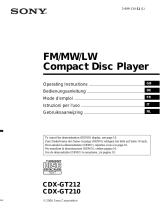 Sony CDX-GT210 Manuale del proprietario