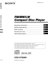 Sony CDX-GT828 Manuale utente