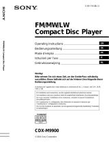 Sony CDX-M9900 Manuale del proprietario