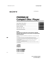Sony CDX-S2000 Manuale utente