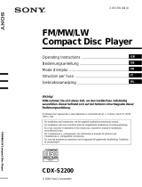 Sony Sony CDX- S2200 Manuale utente