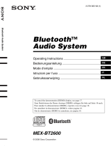 Sony MEX-BT2600 Manuale del proprietario