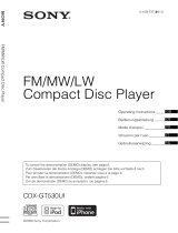 Sony CDX-GT530UI Manuale del proprietario