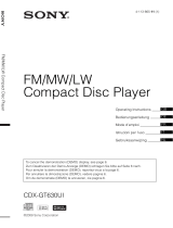 Sony CDX-GT630UI Manuale del proprietario