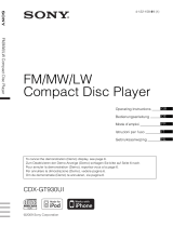 Sony CDX-GT930UI Manuale del proprietario