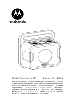 Motorola Sonic Maxx 810 Manuale utente