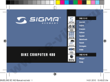 Sigma BIKE COMPUTER 400 Manuale utente
