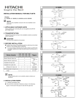 Hitachi E-102SN Guida d'installazione