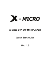 X-Micro XMP3X-F1G Guida Rapida