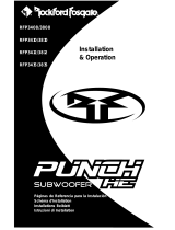 Rockford Fosgate Punch HE RFP3808 Installation & Operation Manual
