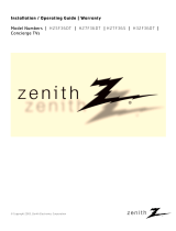 Zenith H25F36DT Series Manuale utente