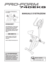 Pro-Form 740 Ekg Bike Manuale D'istruzioni