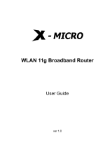 X-Micro XWL-11GRAR Manuale utente