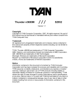 Tyan Thunder n3600M (S2932) Manuale utente