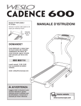 Weslo Cadence 600 Treadmill Manuale D'istruzioni