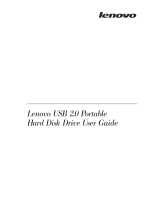 Lenovo USB 2.0 Portable Hard Disk Drive Manuale utente