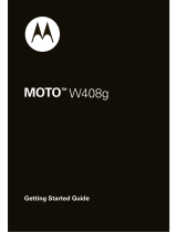 Motorola MOTO W408g Guida Rapida