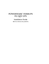 Powerware FerrUPS QFE Manuale utente