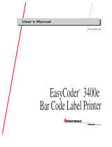 Intermec EasyCoder 3400e Manuale utente