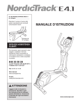 NordicTrack E4.1 Elliptical Manuale D'istruzioni