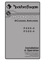 Rockford Fosgate Punch P500-4 Istruzioni per l'uso
