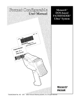 Paxar Monarch DOS-based Pathfinder Ultra System Manuale utente