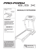 Pro-Form 6.5 X Treadmill Manuale D'istruzioni
