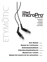 Etymotic Research ER•4 MicroPro Manuale utente